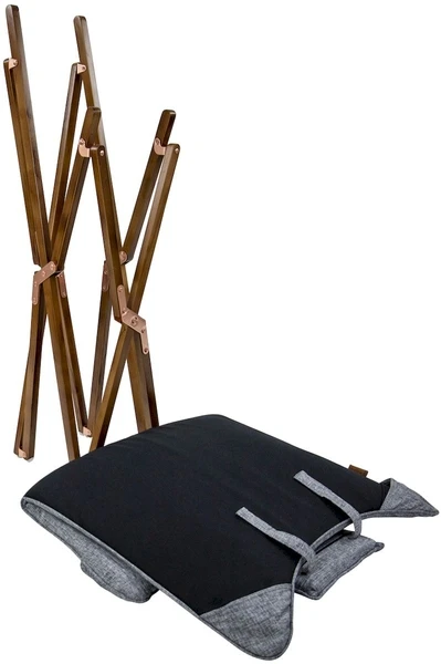 Bo-Camp Urban Outdoor Bloomsbury Vlinderstoel - Grijs - M 7 Bo-Camp Urban Outdoor Bloomsbury Vlinderstoel - Grijs - M - Afbeelding 7