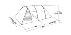 Easy Camp Galaxy 300 Rustic Green Tunneltent - 3 Personen 15 Easy Camp Galaxy 300 Rustic Green Tunneltent - 3 Personen -Bo-Camp Verkoopwinkel 120390 galaxy 300 rustic green drawing perspective2