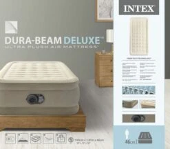 Intex Ultra Plush Luchtbed - Eenpersoons - Ingebouwde Elektrische Pomp -Bo-Camp Verkoopwinkel 1663 1900 64426nd pkg 2023 300