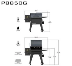 Pit Boss Navigator 850 Pellet Grill Barbecue -Bo-Camp Verkoopwinkel 1729 1900 pit boss navigator 850 pellet grill barbecue 8