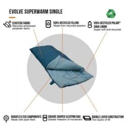 Vango Evolve Superwarm Slaapzak - Blauw 15 Vango Evolve Superwarm Slaapzak - Blauw -Bo-Camp Verkoopwinkel 1900 1783 evolve superwarm single 8
