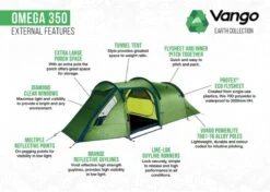 Vango Omega 350 Tunneltent - 3 Persoons - Groen -Bo-Camp Verkoopwinkel 1900 1783 omega 350 5