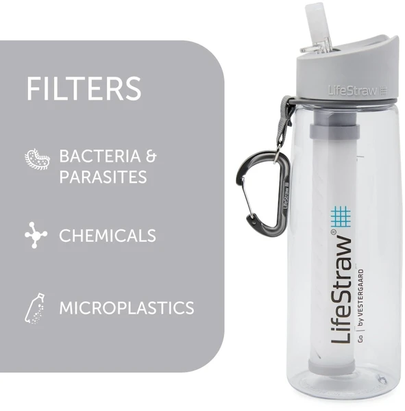 Lifestraw Go Waterfilter Fles - 650 Ml - Transparant 3 Lifestraw Go Waterfilter Fles - 650 Ml - Transparant - Afbeelding 3