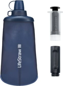Lifestraw Peak Opvouwbare Waterfilter Fles - 650 Ml - Blauw -Bo-Camp Verkoopwinkel 1900 1900 00104066 04