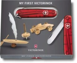 My First Victorinox Kinderzakmes - Rood -Bo-Camp Verkoopwinkel 7611160015358 victorinox my first transparant rood doos resultaat