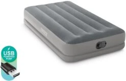 Intex Prestige Mid-Rise Luchtbed - Eenpersoons - Ingebouwde Elektrische Pomp -Bo-Camp Verkoopwinkel 768 1200 intex twin prestige mid rise luchtbed 1 persoons