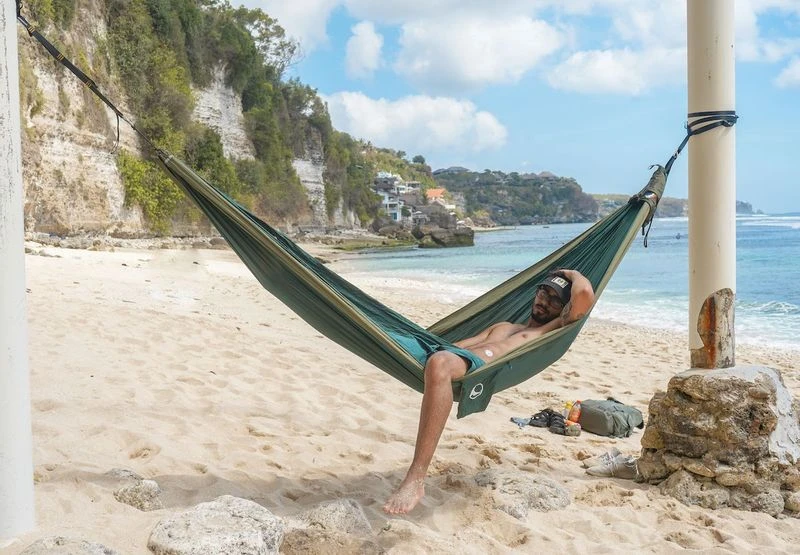 Ticket To The Moon Hangmat 2 Persoons Original Double - Army Green/Khaki - Afbeelding 7