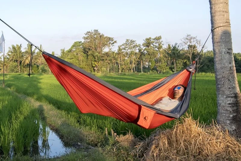 Ticket To The Moon Hangmat 2 Persoons Original Double - Orange/Dark Grey 5 Ticket To The Moon Hangmat 2 Persoons Original Double - Orange/Dark Grey - Afbeelding 5