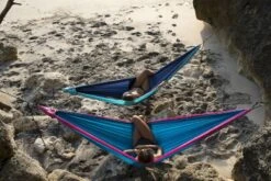 Ticket To The Moon Hangmat 2 Persoons Original Double - Pink/Aqua -Bo-Camp Verkoopwinkel 900 1350 20190608 a28i2096