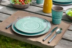Bo-Camp Halo Melamine Serviesset - 12-delig - Aqua -Bo-Camp Verkoopwinkel 900 1350 6181392 06