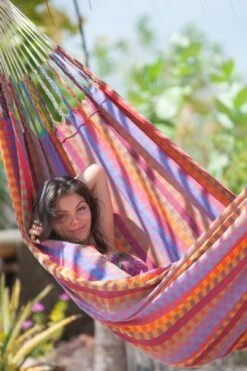 La Siesta Carolina 2 Persoons Hangmat - Flowers -Bo-Camp Verkoopwinkel 900 598 cah16 2 carolina flowers cotton double classic hammock image 05