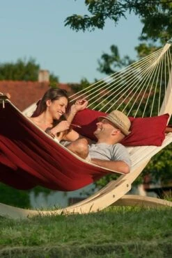 La Siesta Alabama Kingsize 2 Persoons Hangmat - Red Pepper -Bo-Camp Verkoopwinkel 900 598 nqr14 21 alabama red pepper quilted kingsize spreader bar hammock image 05