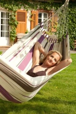 La Siesta Caribena 1 Persoons Hangmat - Purple -Bo-Camp Verkoopwinkel 900 600 cih14 7 caribe a purple cotton single classic hammock image 05