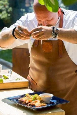 OFYR Leren Schort - Bruin -Bo-Camp Verkoopwinkel 900 601 apron 003 2