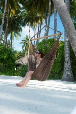 La Siesta Habana Hangstoel XL - Chocolate -Bo-Camp Verkoopwinkel 900 601 hal21 6 ambiance 200