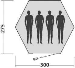 Easy Camp Bolide 400 Tipitent - 4 Personen -Bo-Camp Verkoopwinkel 900 983 plattegrond bolide 2