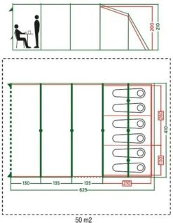 Coleman Vail Long Tunneltent - 6 Persoons -Bo-Camp Verkoopwinkel 972 1900 coleman vail long tunneltent 6 persoons 2