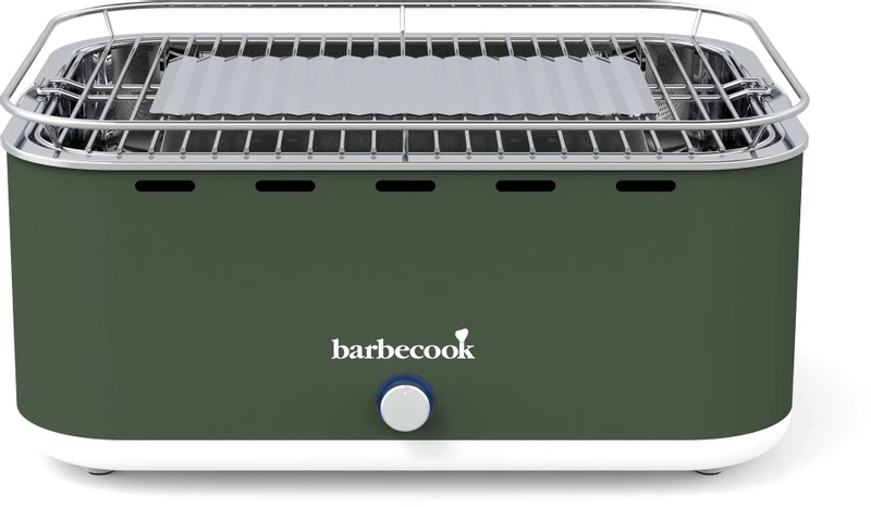 Barbecook Carlo Houtskool Tafelbarbecue - Groen 2 Barbecook Carlo Houtskool Tafelbarbecue - Groen - Afbeelding 2
