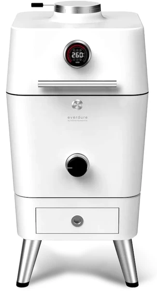 Everdure 4K Houtskool Barbecue Met Beschermhoes - Wit 1 Everdure 4K Houtskool Barbecue Met Beschermhoes - Wit