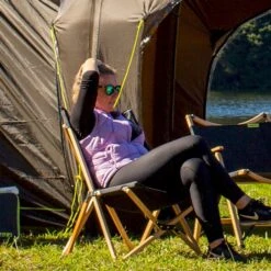 Zempire Roco Lounger V2 Vlinderstoel - Zwart -Bo-Camp Verkoopwinkel zempire roco lounger v2 vlinderstoel zwart 1